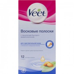 Восковые полоски для депиляции, Veet (Вит) №12 джуси для чувствительной кожи