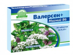 Валерсен + Магний В6, табл. 0.25 г №30